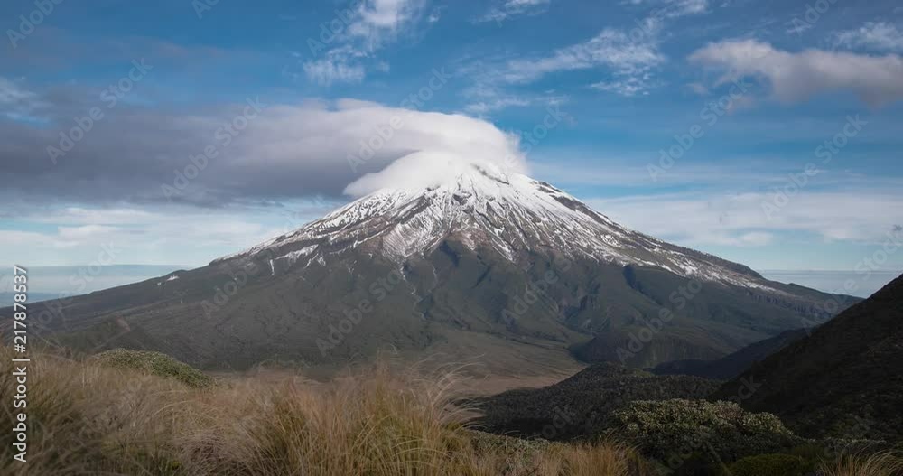 Volcanic landscape time lapse New Zealand North Island Volcanic landscape time lapse New Zealand North Island