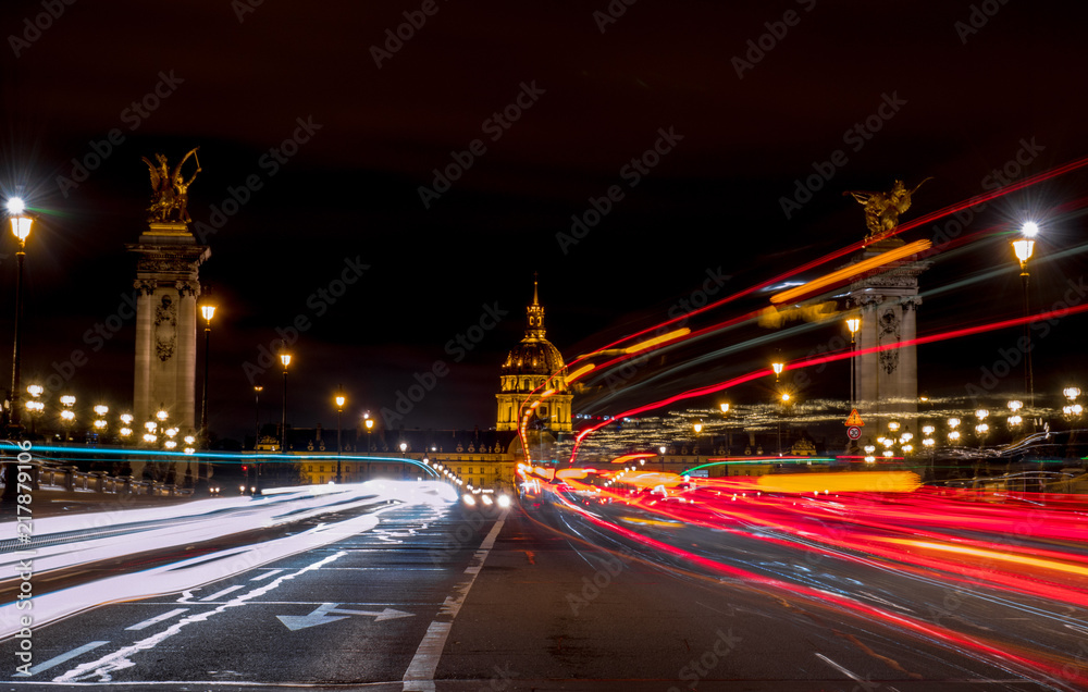 Fototapeta premium Paris bei Nacht