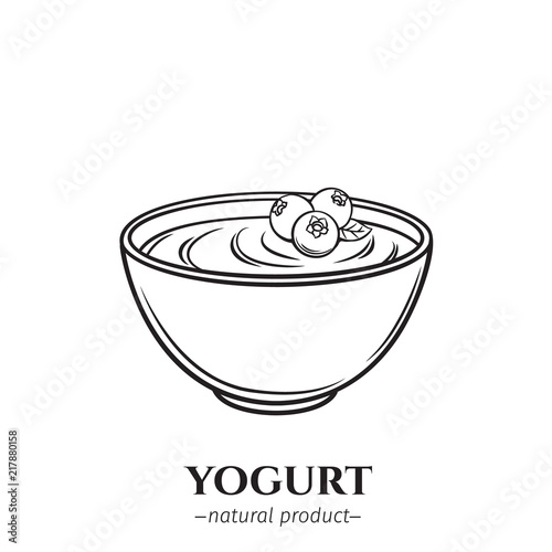 engraving yogurt icon