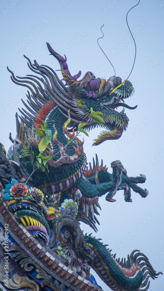 The dragon sculpture