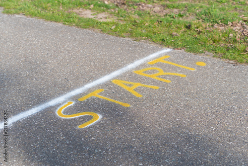 Wallpaper Mural start line on street Torontodigital.ca