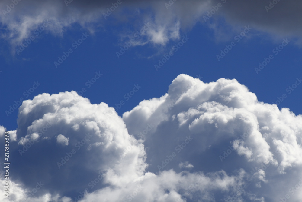 Sky with clouds and swallow, blue sky blue clouds of black swallows. Sky with clouds and swallow, blue sky blue clouds of black swallows.