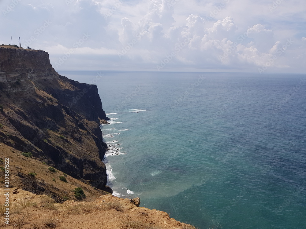 view of the Black Sea from Cape Fiolent in the Crimea