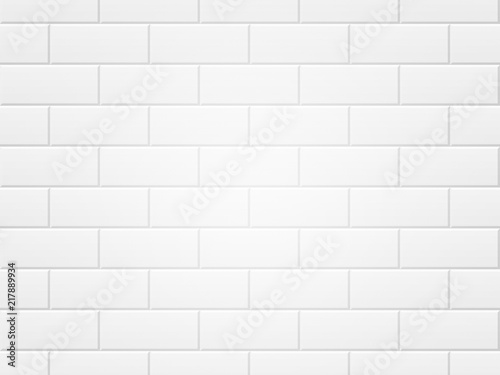 White Bricks clean Wall Background
