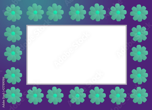 Fusion flower photo frame