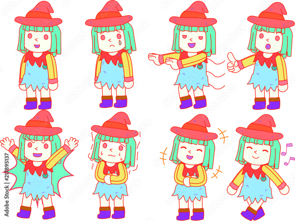 Halloween witch girl set Halloween witch girl set