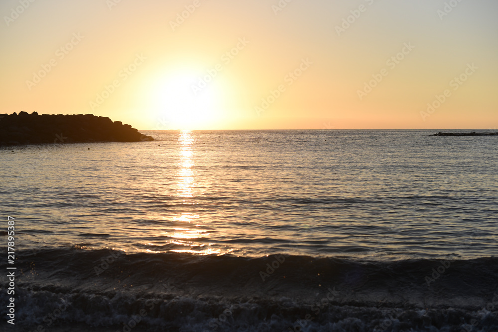 Tenerife sunset beach