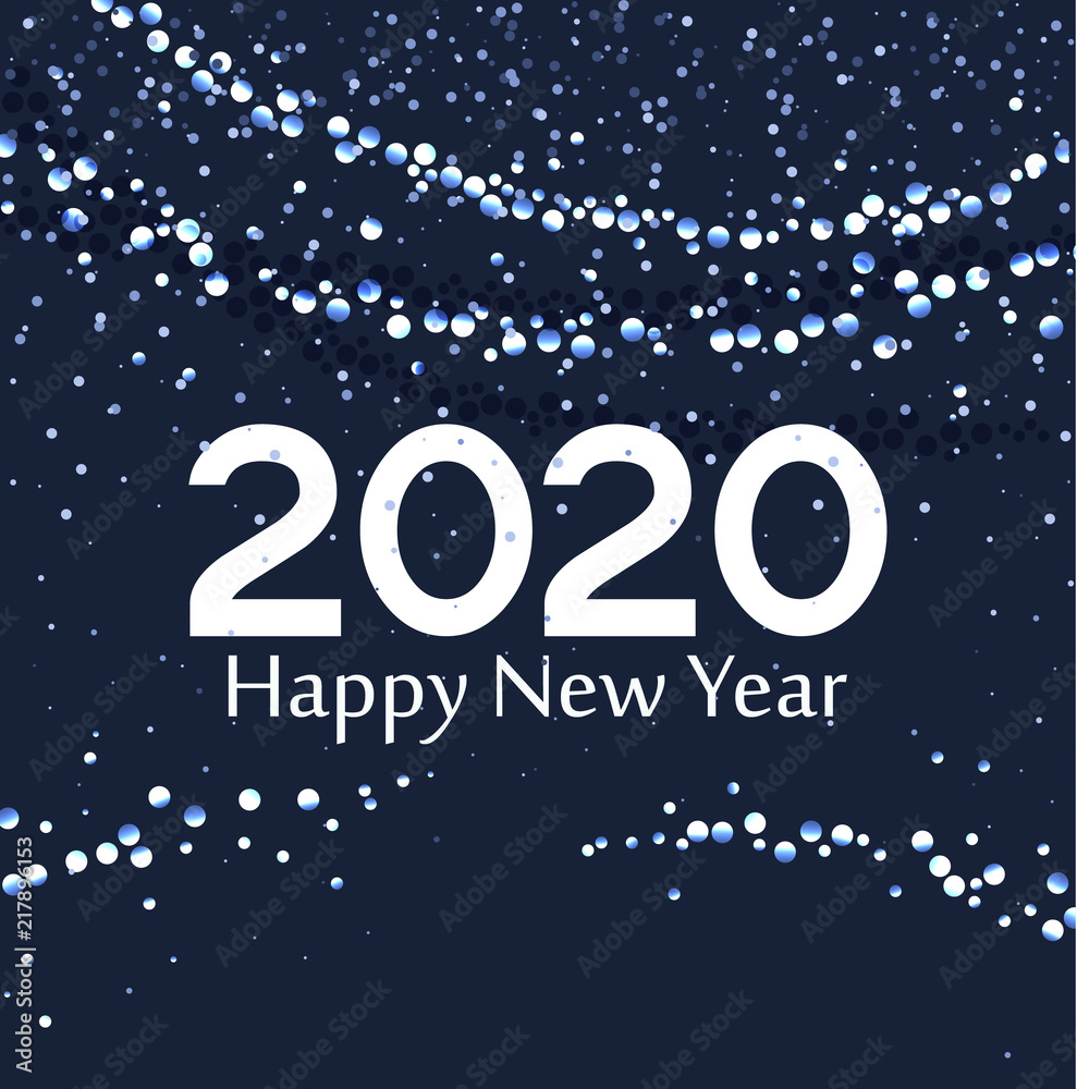 Merry Christmas card, 2020 Happy New Year background. String Lights. Cheerful party and celebration Merry Christmas card, 2020 Happy New Year background. String Lights. Cheerful party and celebration