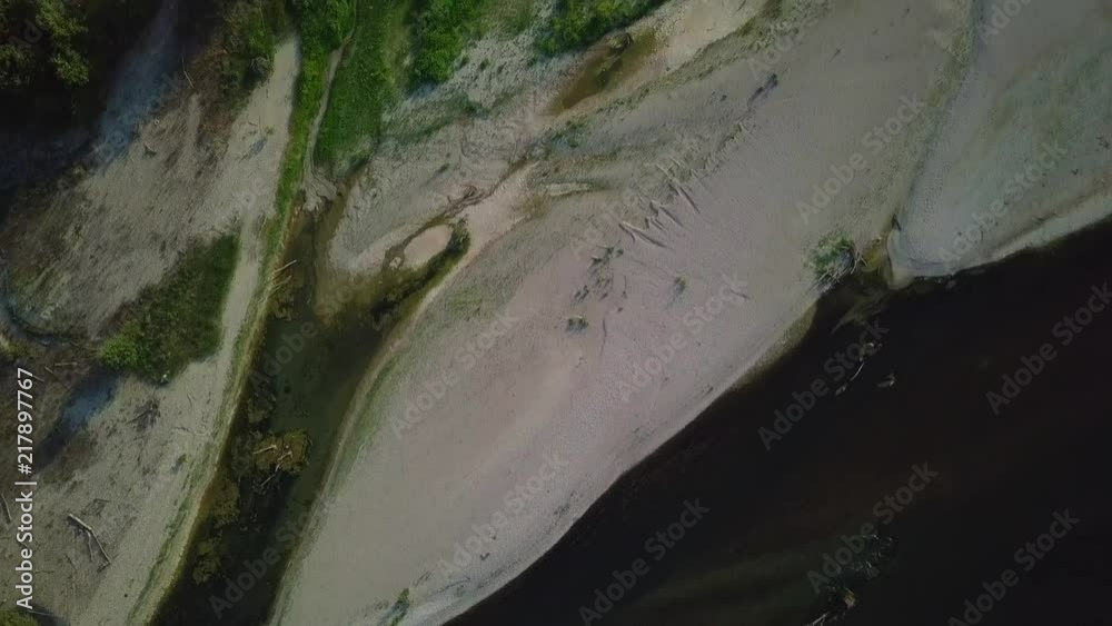 Birds view of a river in Sunset. Shot in Italy, Torre Isola. Wide Shot, 1080p Birds view of a river in Sunset. Shot in Italy, Torre Isola. Wide Shot, 1080p