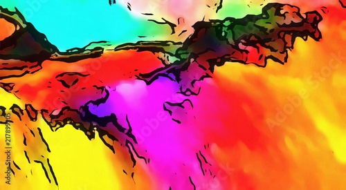 Εκτύπωση καμβά Visual modern pop art