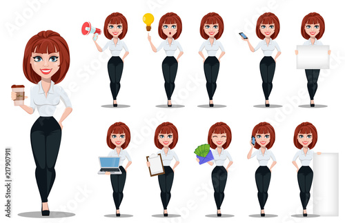 Business woman in office style clothes