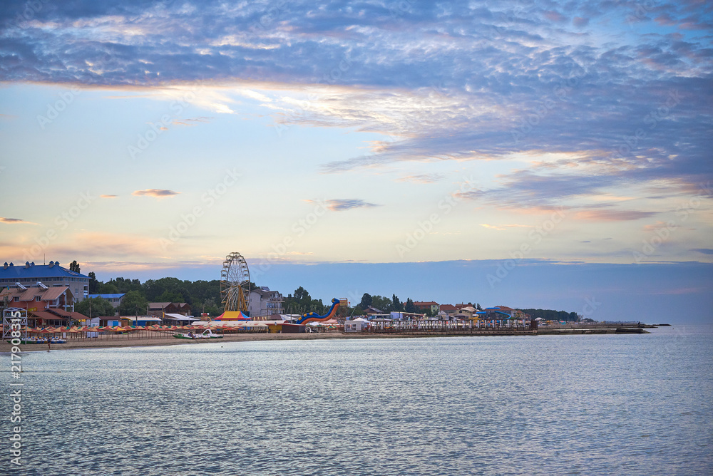 Seaside resort town of Iron Port, Ukraine