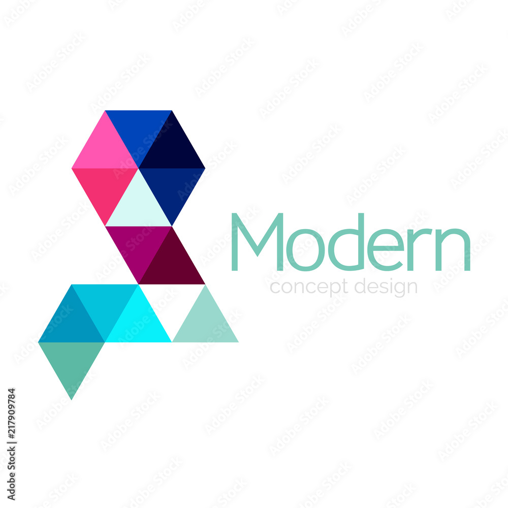 Triangle shape design abstract business logo icon design. Company logotype branding emblem idea Triangle shape design abstract business logo icon design. Company logotype branding emblem idea