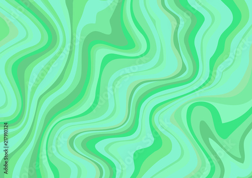 Abstract green vector background or pattern with handsome lines. Green marble ink pattern abstract background