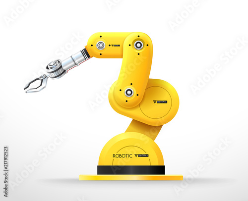 Industrial machine robotic hand arm machinery factory