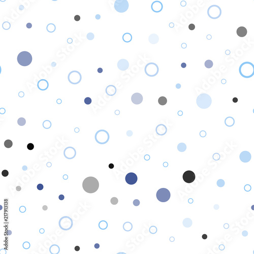 Dark BLUE vector seamless backdrop with dots.
