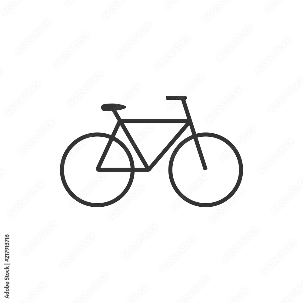 Bicycle icon. Vector illustration, flat design. Bicycle icon. Vector illustration, flat design.