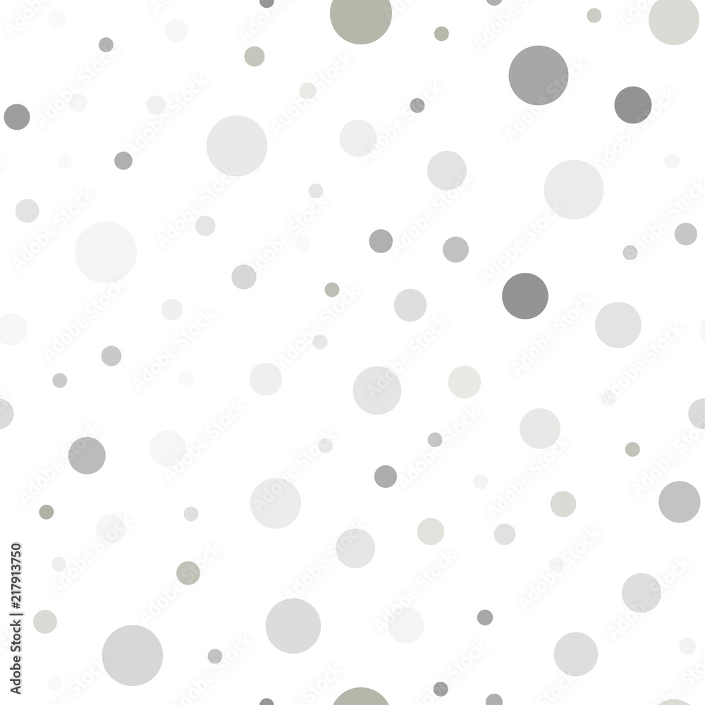 Light Gray vector seamless texture with disks.