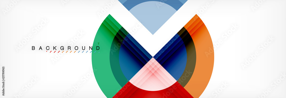 Vector circular geometric abstract background Vector circular geometric abstract background