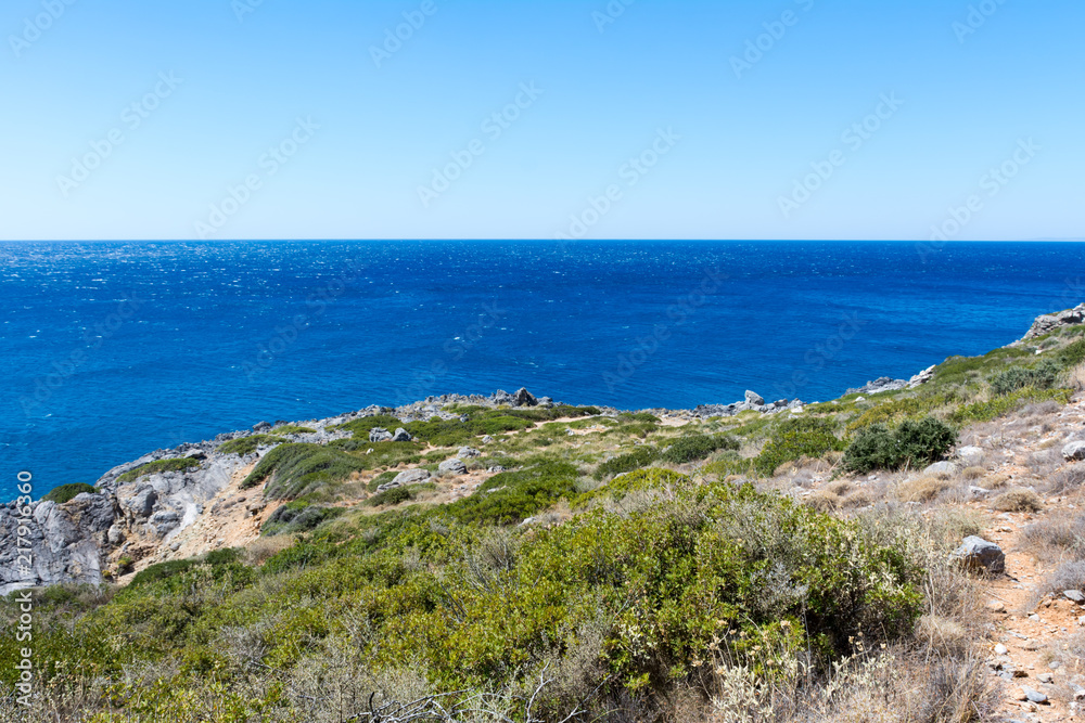 Crete. The view of the Mediterranean sea