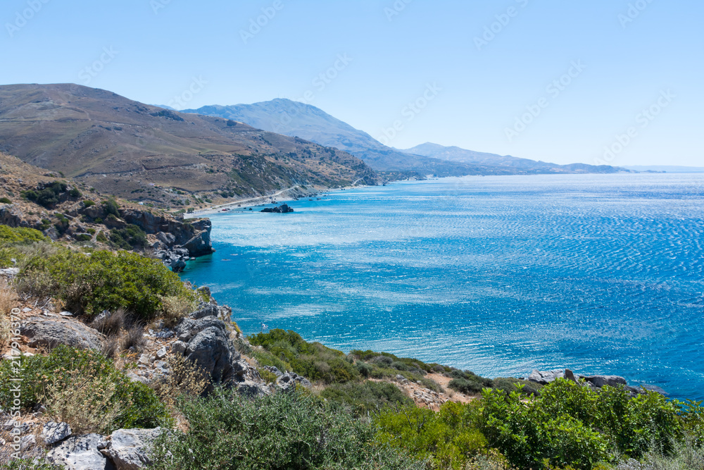 Crete. Preveli beach on the South coast of the island Crete. Preveli beach on the South coast of the island