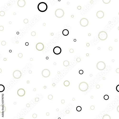 Light Green vector seamless pattern with spheres.