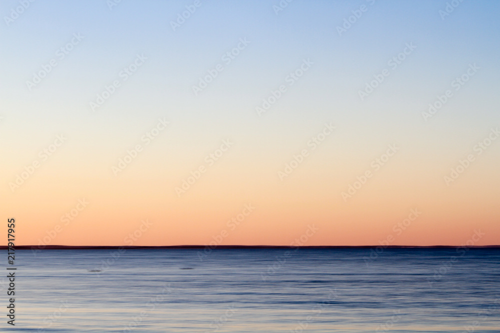 abstract ocean sunset