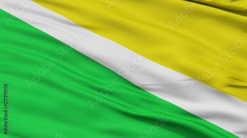 Sutamarchan  closeup flag, city of Colombia, realistic animation seamless loop - 10 seconds long photo