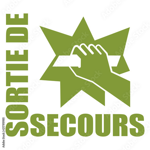 Logo sortie de secours.