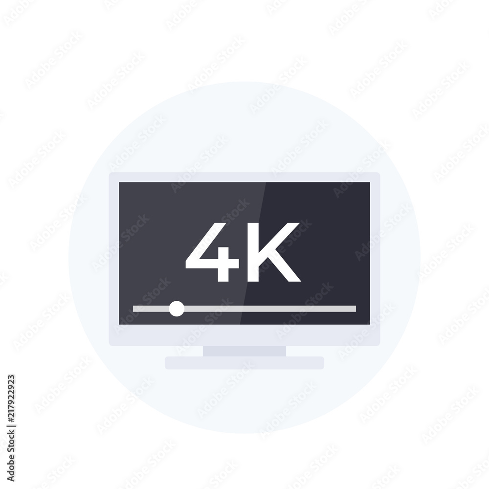 4K tv vector illustration 4K tv vector illustration
