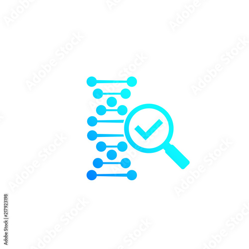 dna research and genetic test icon