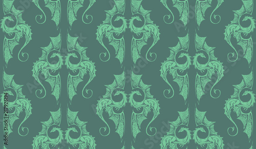 symbol dragon pattern green wallpapers background pastel