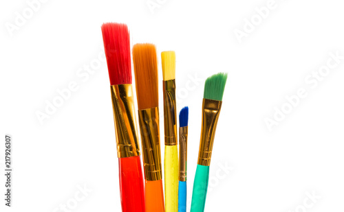 paint brushes isolated