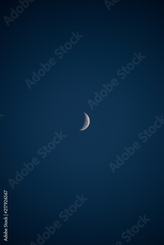 Waxing moon vertical