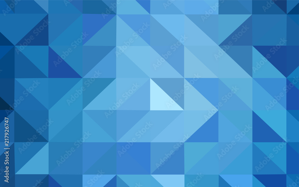 Fototapeta premium Light BLUE vector polygonal background.