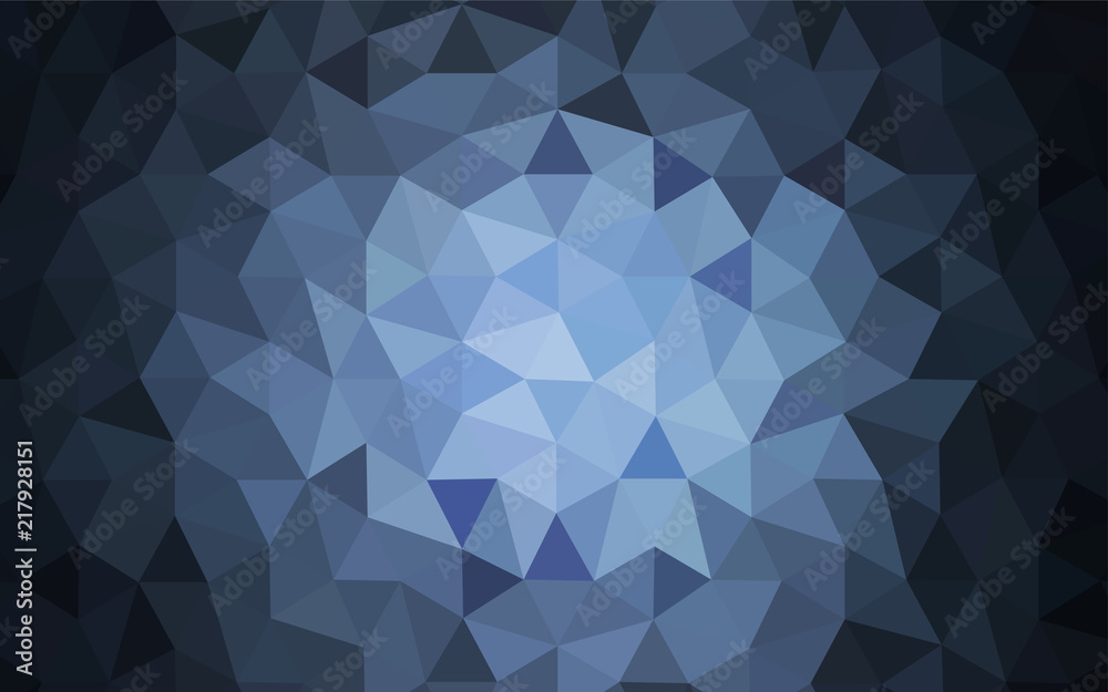 Dark BLUE vector abstract mosaic pattern.