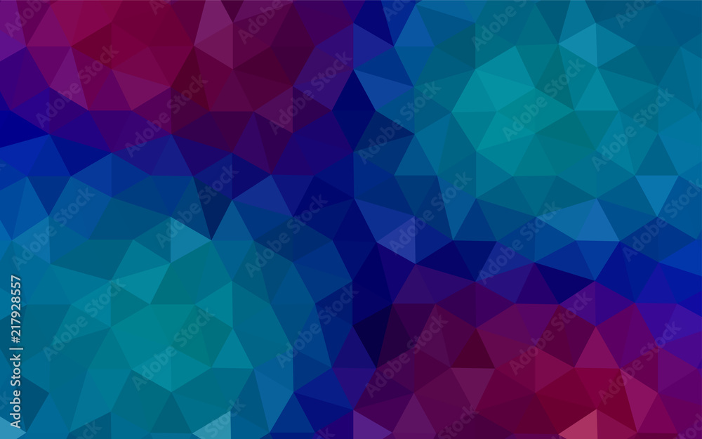 Obraz premium Light BLUE vector polygonal template.