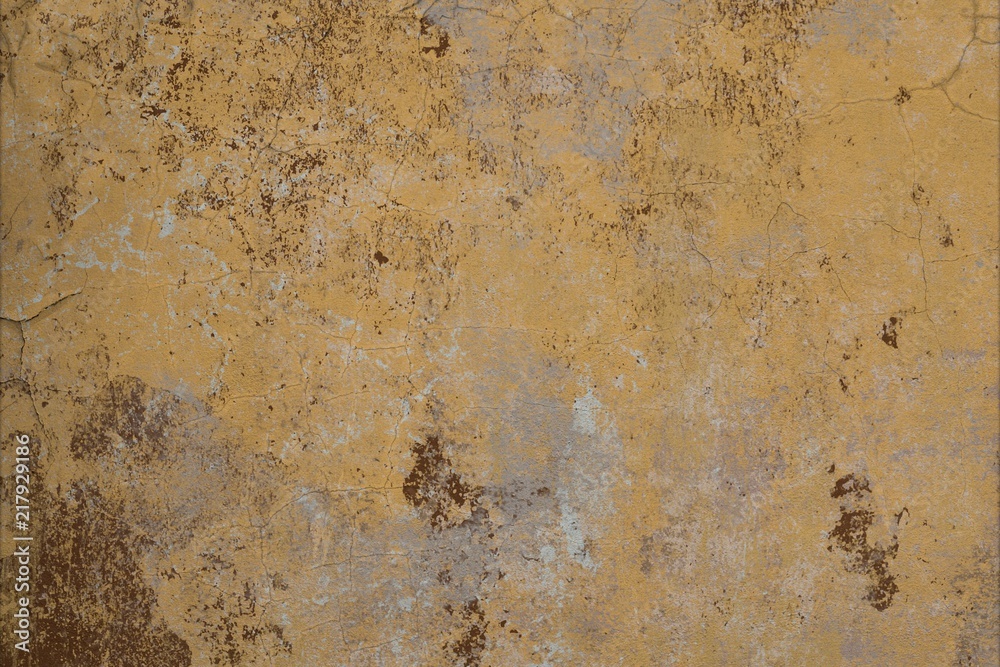 Fototapeta premium Dried old wall. Stained wall. Old grunge background.