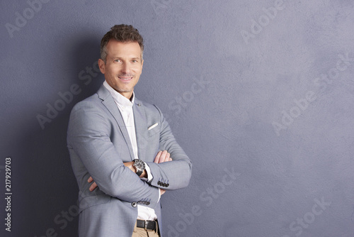 Mature businessman portrait photo