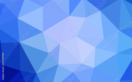 Light BLUE vector gradient triangles template.