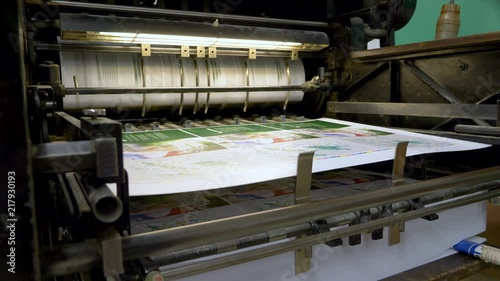 Vintage machine at printery