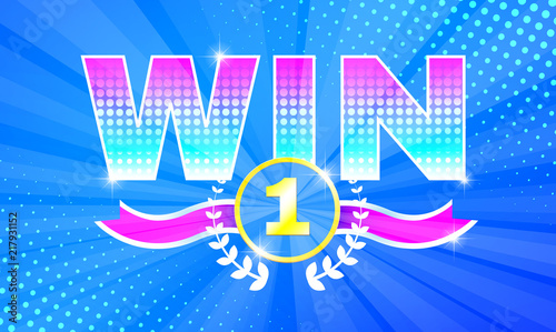 Colorful banner on the theme of victory 2