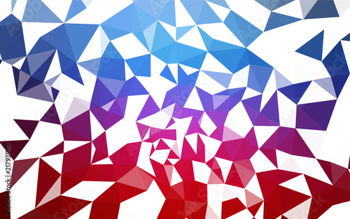 Light Blue, Red vector low poly cover.