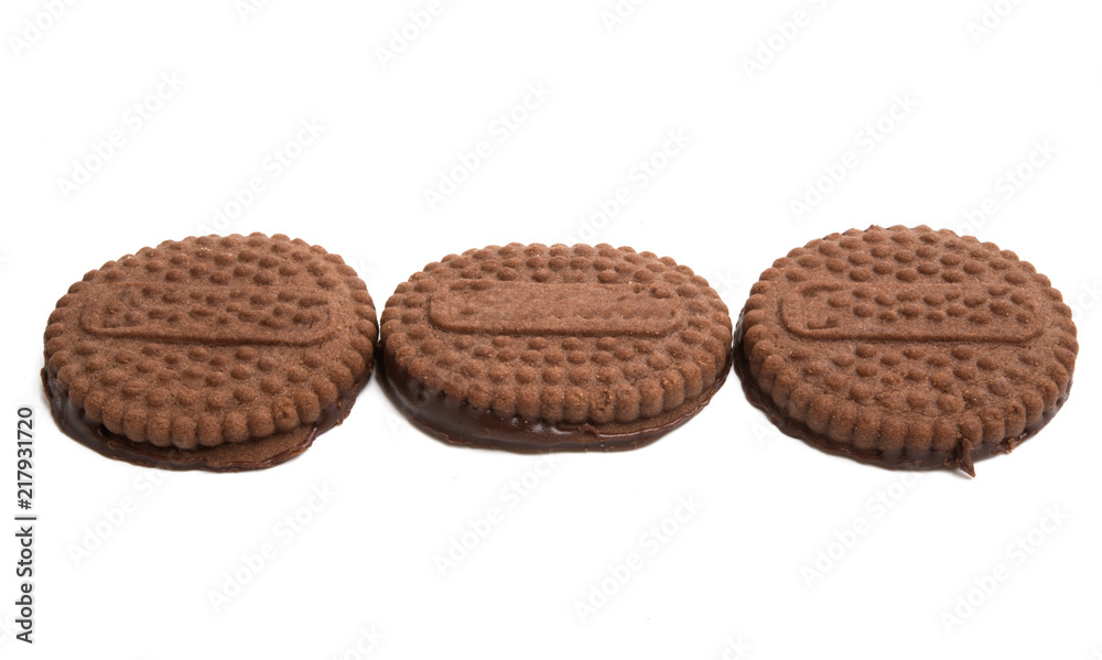 chocolate cookies isolated chocolate cookies isolated