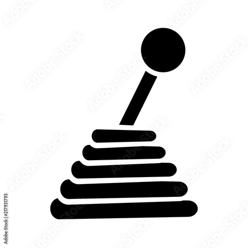 gearbox knob icon silhouette design isolated on white background