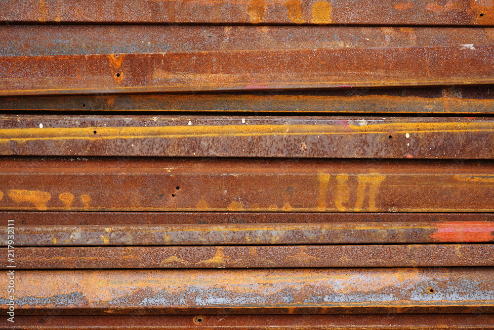 Old rusty galvanized iron texture pattern background