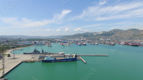 Novorossiysk quay  Cemes Bay  Black Sea  Krasnodar region  Russia 2018-08-08