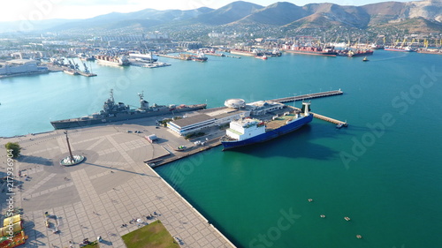 Novorossiysk quay  Cemes Bay, Black Sea, Krasnodar region, Russia 2018-08-08
