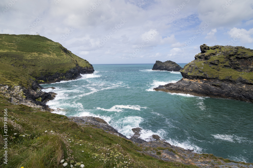 Steilküste in Cornwall