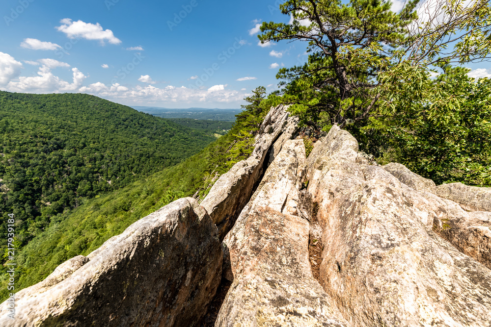 Views from the top of the Buzzard Rock hike on Massanutten Mountain in the Appalachian Mountains of western Virginia, near Shenandoah National Park and Front Royal Views from the top of the Buzzard Rock hike on Massanutten Mountain in the Appalachian Mountains of western Virginia, near Shenandoah National Park and Front Royal